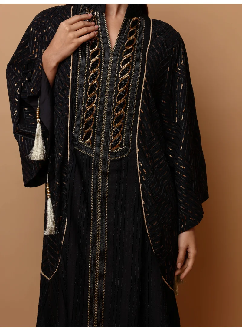 اكسا جلابية سمراء إيكسيا سوداء